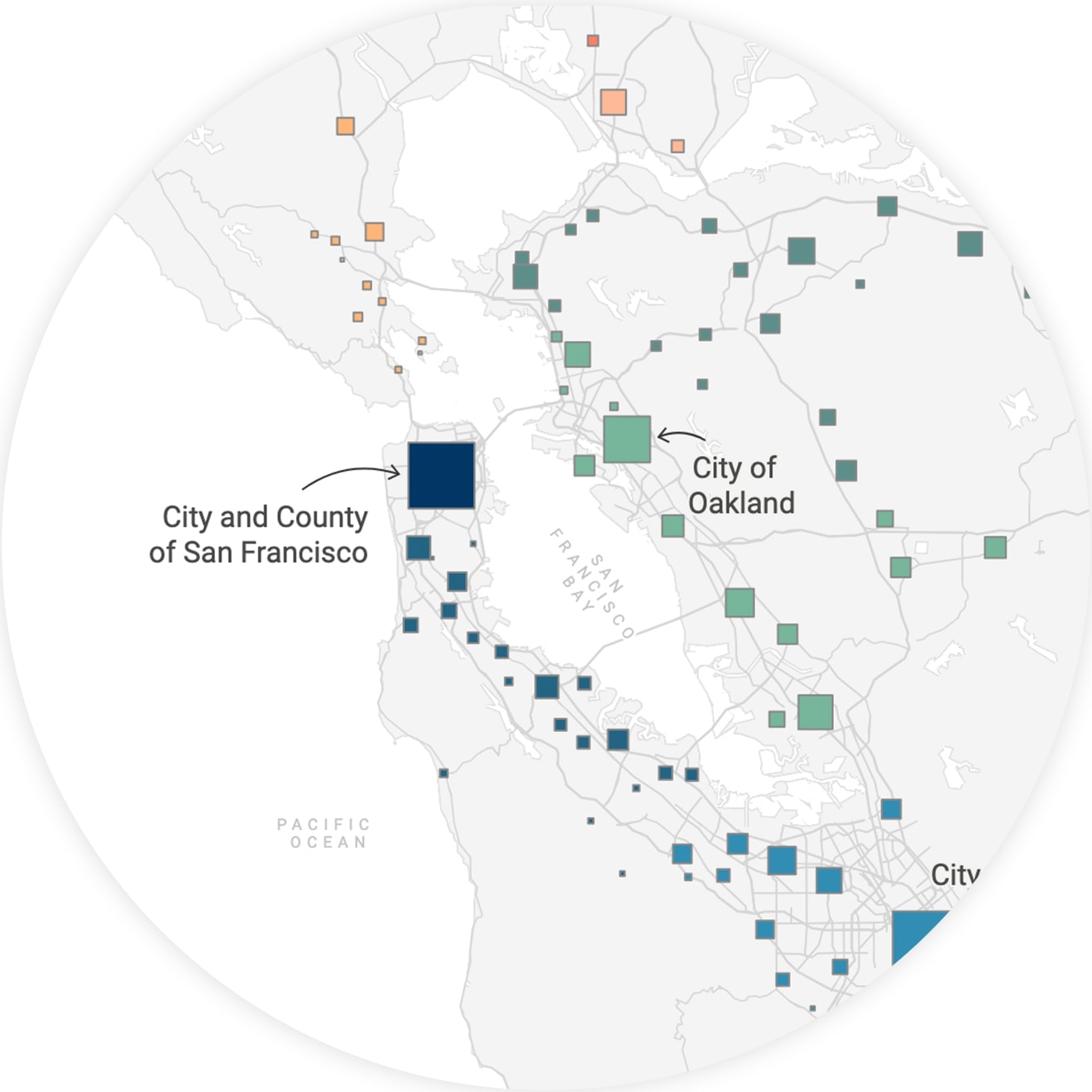 create a custom map with cities