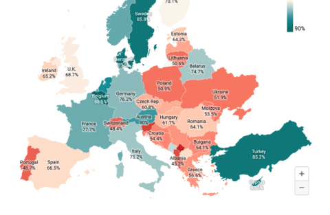 example of a Datawrapper choropleth map
