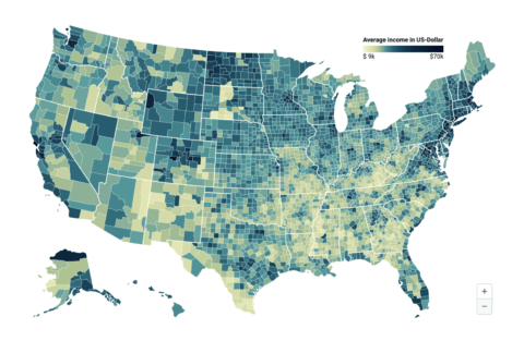 example of a Datawrapper choropleth map