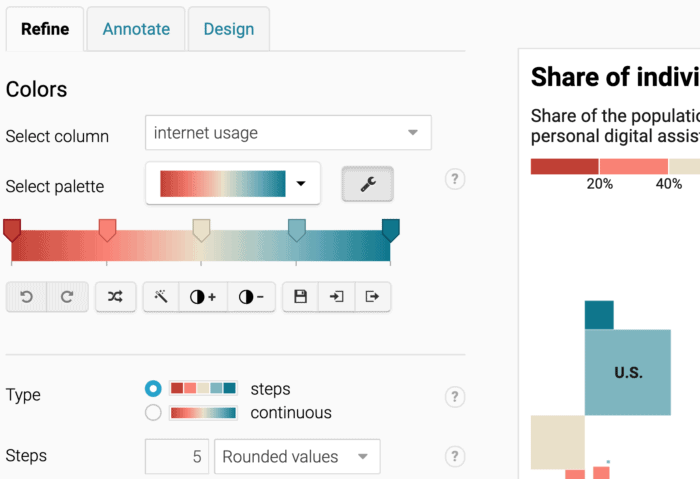 Screenshot of the map process