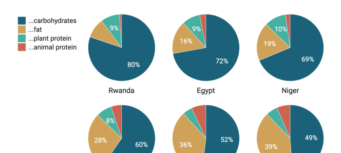 Example of a Datawrapper multiple pies chart