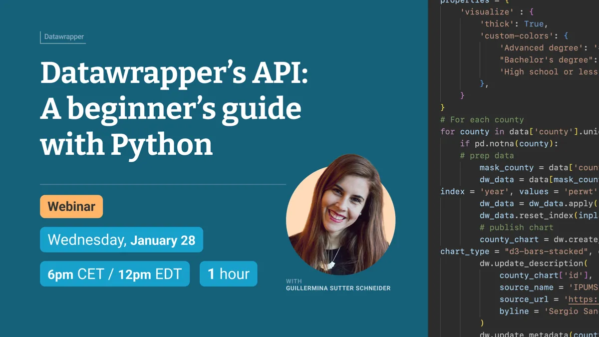 Datawrapper API with Python webinar
